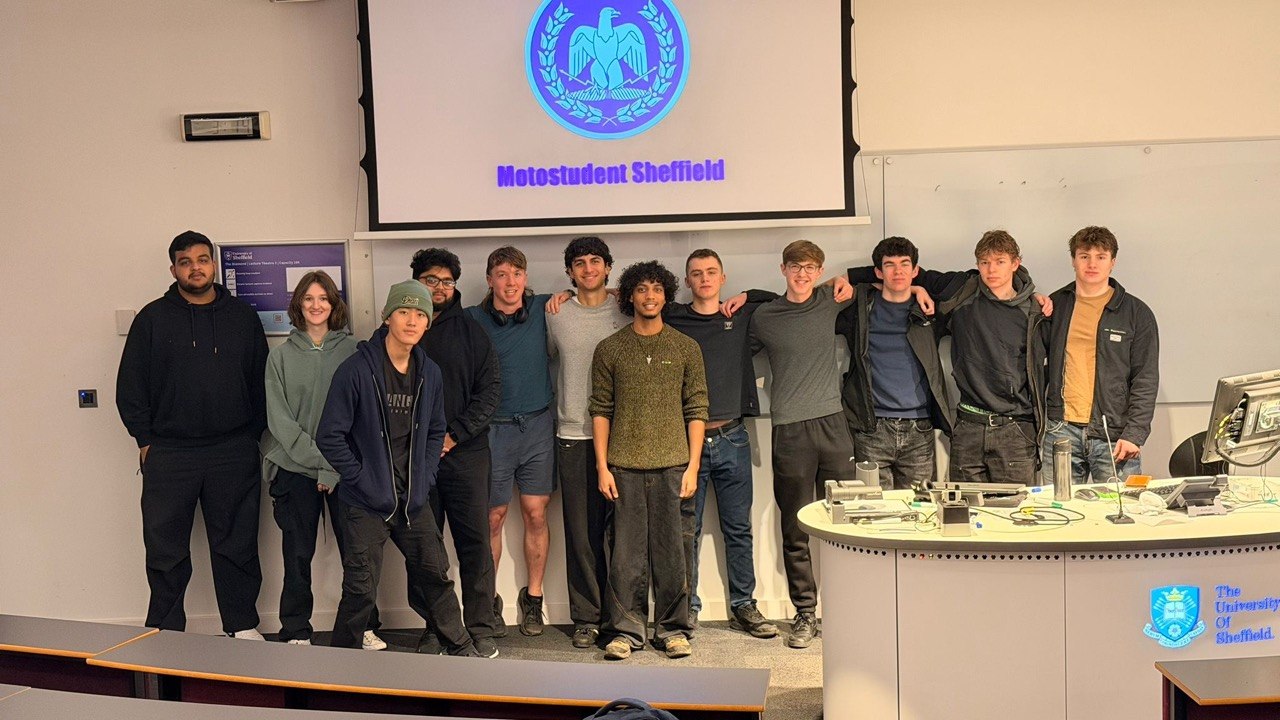 Earlier team photo in the lecture theatre